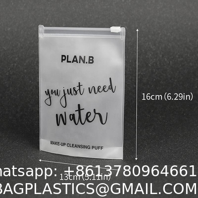 Eva Frosted Sealing Bag Transparent Cosmetic Packaging Eva Zipper Packing Bags Print With Color Logo