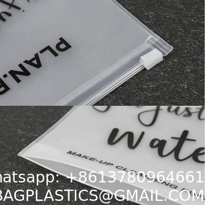 Eva Frosted Sealing Bag Transparent Cosmetic Packaging Eva Zipper Packing Bags Print With Color Logo