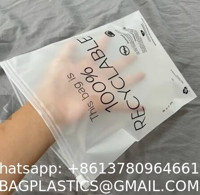 Eco Friendly Customize Small Mini Plastic Packaging Bags Zipper Pouch For Small Businesses,Recyclable Zip Bag