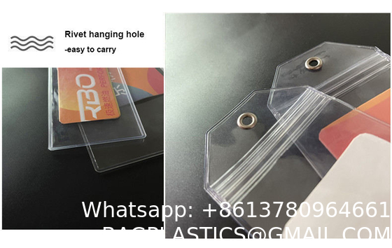 Custom Own Logo Hanging Design Resealable Ziplock Plastic PVC Bags Portable Waterproof Phone Pouch With Zipper