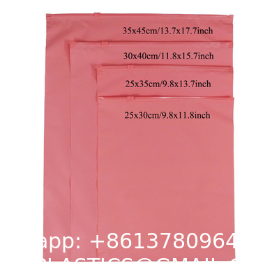 Zipper Clothes Packaging Frosted Plastic Ziplock Bag PE Zip Lock Packaging Bag With Your Logo For Apparel Packaging