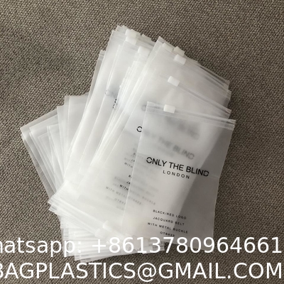 Zipper Clothes Packaging Frosted Plastic Ziplock Bag PE Zip Lock Packaging Bag With Your Logo For Apparel Packaging