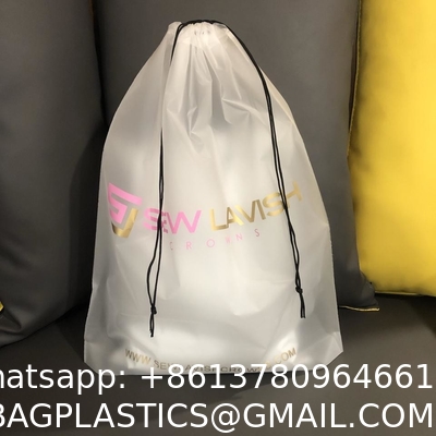 Custom Matte/Frosted Biodegradable Plastic Packaging Zipper Bags, T Shirt Swimwear Zip Lock Clothing Bags With Logo