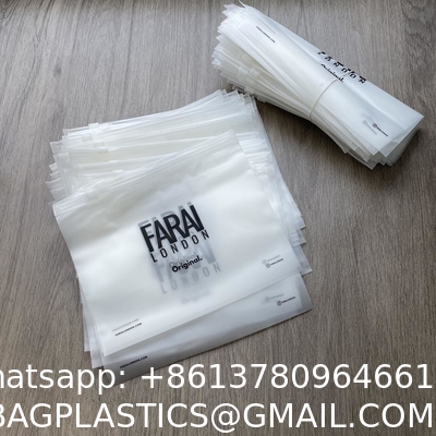 Custom Matte/Frosted Biodegradable Plastic Packaging Zipper Bags, T Shirt Swimwear Zip Lock Clothing Bags With Logo
