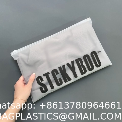 biodegradable, corn starch, sustainable Customized Logo Zip Lock Bag Matte Zip Bag Waterproof Plastic Packing Bag