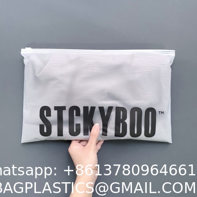 biodegradable, corn starch, sustainable Customized Logo Zip Lock Bag Matte Zip Bag Waterproof Plastic Packing Bag
