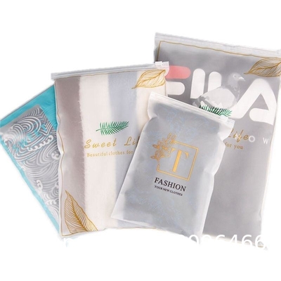 biodegradable, corn starch, sustainable Customized Logo Zip Lock Bag Matte Zip Bag Waterproof Plastic Packing Bag