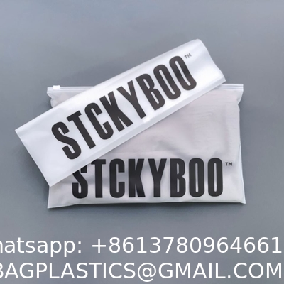 biodegradable, corn starch, sustainable Customized Logo Zip Lock Bag Matte Zip Bag Waterproof Plastic Packing Bag