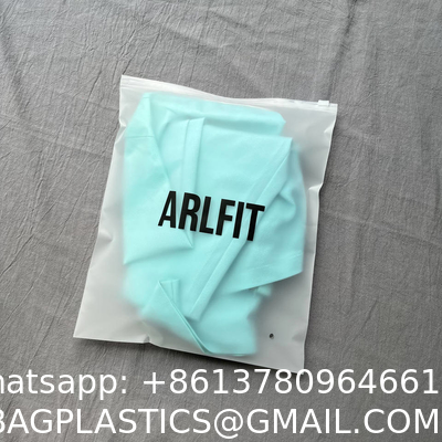 biodegradable, corn starch, sustainable Customized Logo Zip Lock Bag Matte Zip Bag Waterproof Plastic Packing Bag