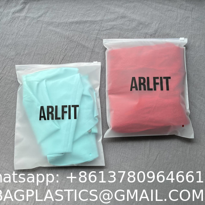 biodegradable, corn starch, sustainable Customized Logo Zip Lock Bag Matte Zip Bag Waterproof Plastic Packing Bag