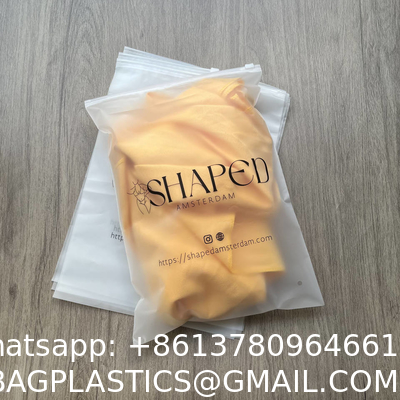 biodegradable, corn starch, sustainable Customized Logo Zip Lock Bag Matte Zip Bag Waterproof Plastic Packing Bag
