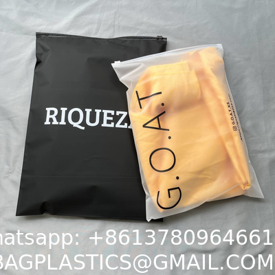 biodegradable, corn starch, sustainable Customized Logo Zip Lock Bag Matte Zip Bag Waterproof Plastic Packing Bag