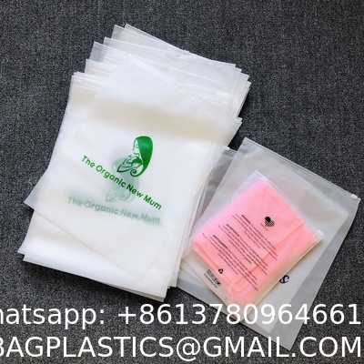 biodegradable, corn starch, sustainable Customized Logo Zip Lock Bag Matte Zip Bag Waterproof Plastic Packing Bag