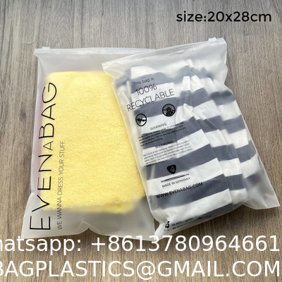 Frost Poly Zip Lock Swimwear Swimsuit Plastic Brief Boxers Underwear Package Custom Clothing Garment Clothes Packaging