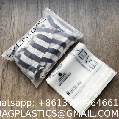 Frost Poly Zip Lock Swimwear Swimsuit Plastic Brief Boxers Underwear Package Custom Clothing Garment Clothes Packaging