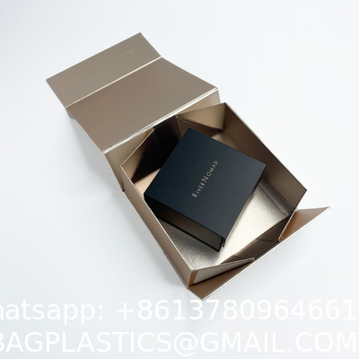 High End Folding Apparel Gift Box With Ribbon Custom Logo Luxury Wedding Dress Shirts Shoes Magnetic Packaging Box