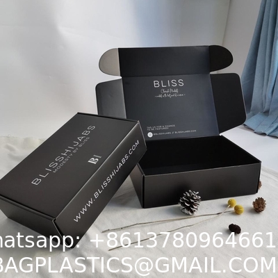Custom Logo Luxury Soft Touch Coruggated Black Paper Packaging Gift Box Cosmetic Bottle Cardboard Packing Box