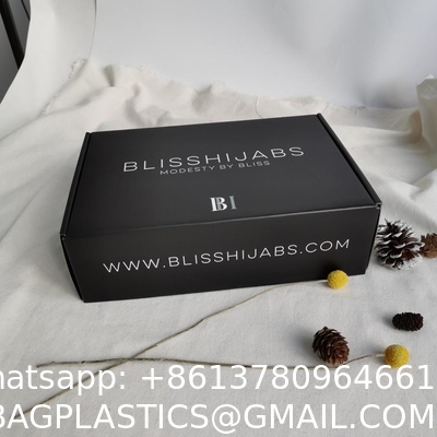 Custom Logo Luxury Soft Touch Coruggated Black Paper Packaging Gift Box Cosmetic Bottle Cardboard Packing Box
