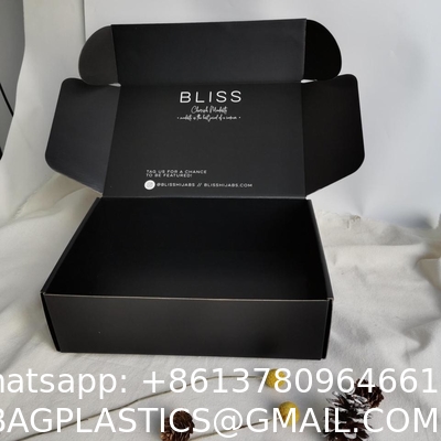 Custom Logo Luxury Soft Touch Coruggated Black Paper Packaging Gift Box Cosmetic Bottle Cardboard Packing Box