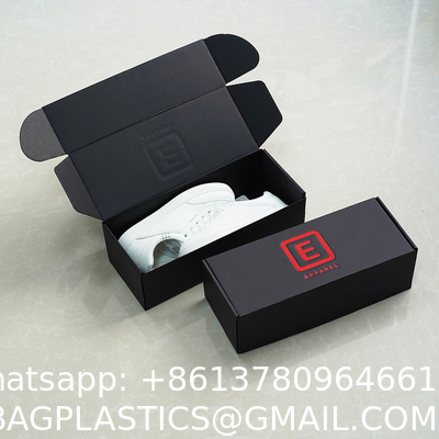 Custom Logo Luxury Soft Touch Coruggated Black Paper Packaging Gift Box Cosmetic Bottle Cardboard Packing Box