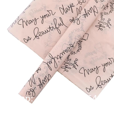 Eco Friendly Wholesale Packaging Custom Logo Printed Colored Flower Wrapping Paper 17gms Gift Tissue Paper