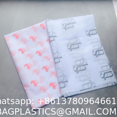 Eco Friendly Wholesale Packaging Custom Logo Printed Colored Flower Wrapping Paper 17gms Gift Tissue Paper