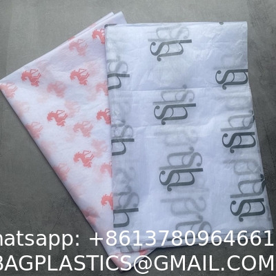 Eco Friendly Wholesale Packaging Custom Logo Printed Colored Flower Wrapping Paper 17gms Gift Tissue Paper