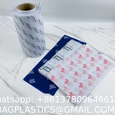 Eco Friendly Custom Logo Printed Warp Gift Paper Printed Wrapping Tissue Paper For Clothing Packing