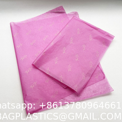 Eco Friendly Custom Logo Printed Warp Gift Paper Printed Wrapping Tissue Paper For Clothing Packing
