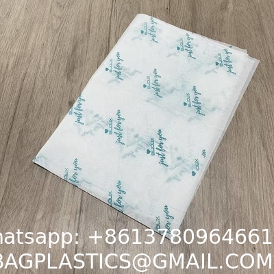 A Roll Of 50cm X 75cm Custom Logo Printed Tissue Paper / Gift Wrap / Wrapping Paper Sheets With Logo