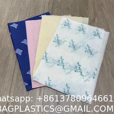 A Roll Of 50cm X 75cm Custom Logo Printed Tissue Paper / Gift Wrap / Wrapping Paper Sheets With Logo