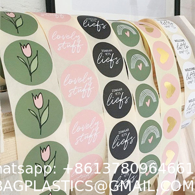 Customized Logo Made Label Holographic Sticker Rainbow Effect Custom Hologram Sticker