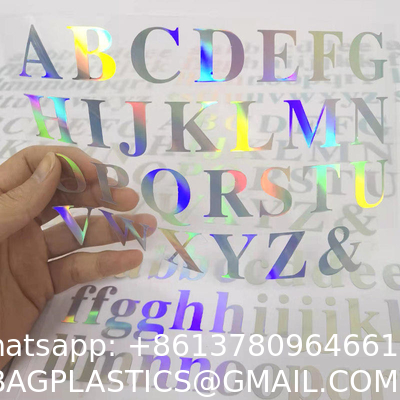 Customized Logo Made Label Holographic Sticker Rainbow Effect Custom Hologram Sticker