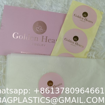Luxury Customized Print Special Paper Labels Vinyl Clear Transparent Shiny Gold Foil Stamping Self Adhesive Labels