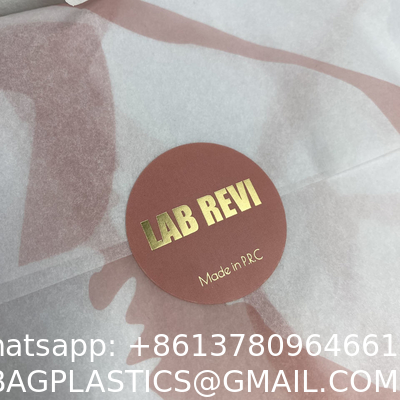 China Factory WholeSale Waterproof Custom Label Special Shape Black Rose Gold Logo Adhesive Stickers