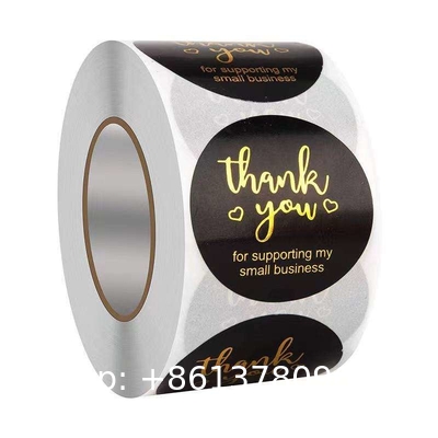 MOQ Custom Good Quality Transparent Gold Printing Waterproof Die Cut Logo Stickers For Cosmetics