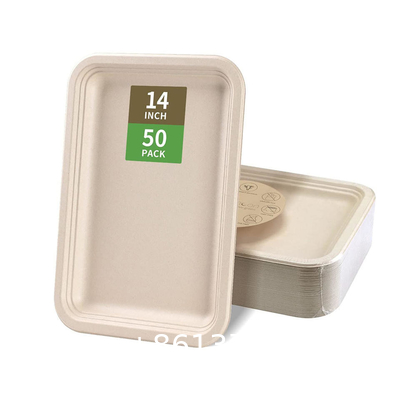600ml Biodegradable & Compostable Sugarcane Take Away Bagasse Biodegradable Paper Take Out Food Container Disposable