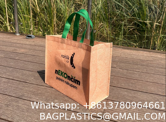 Manufacturer Factory Wholesale Eco Reusable RPET Tote Custom Logo Pattern Printing Portable Shopping Bag