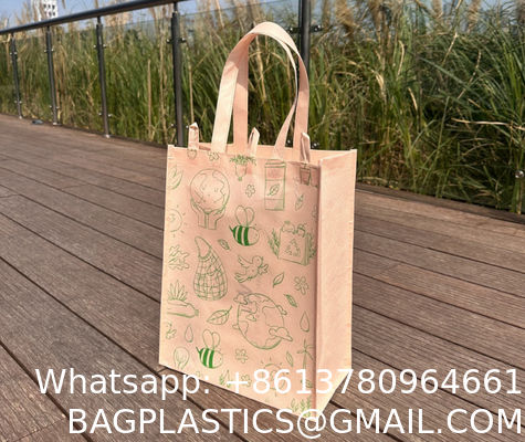 Manufacturer Factory Wholesale Eco Reusable RPET Tote Custom Logo Pattern Printing Portable Shopping Bag