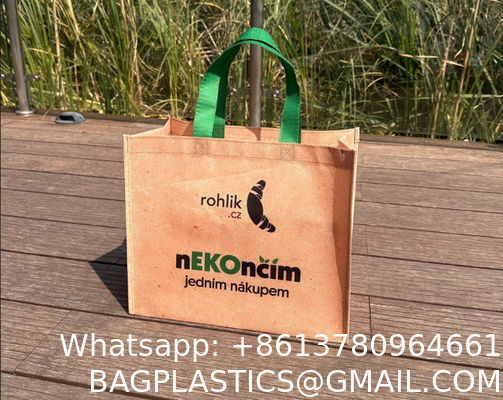Manufacturer Factory Wholesale Eco Reusable RPET Tote Custom Logo Pattern Printing Portable Shopping Bag