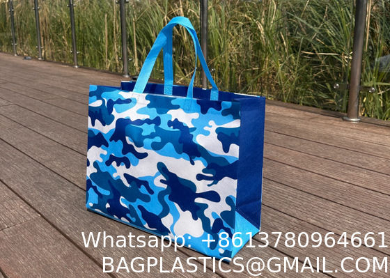 Reusable Polypropylene Packaging Laminated ECO PP Woven Bag Shopping Tote REPT PP Woven Bag With Custom Logo