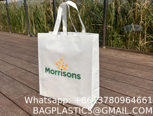 Reusable Polypropylene Packaging Laminated ECO PP Woven Bag Shopping Tote REPT PP Woven Bag With Custom Logo