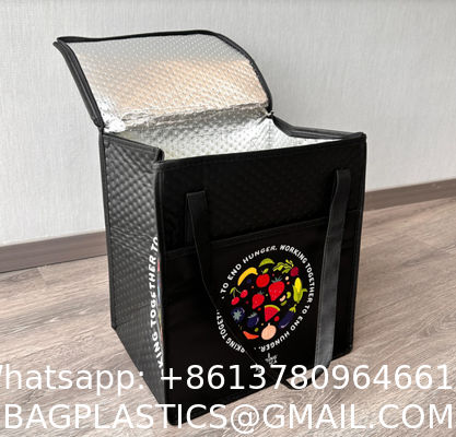 Insulate Bag Pack Take Out Custom Logo Large Freezer Heavy Duty Insulated Restaurant Heated Food Delivery Bag Extra Large