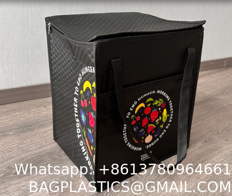 Insulate Bag Pack Take Out Custom Logo Large Freezer Heavy Duty Insulated Restaurant Heated Food Delivery Bag Extra Large