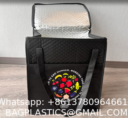 Insulate Bag Pack Take Out Custom Logo Large Freezer Heavy Duty Insulated Restaurant Heated Food Delivery Bag Extra Large