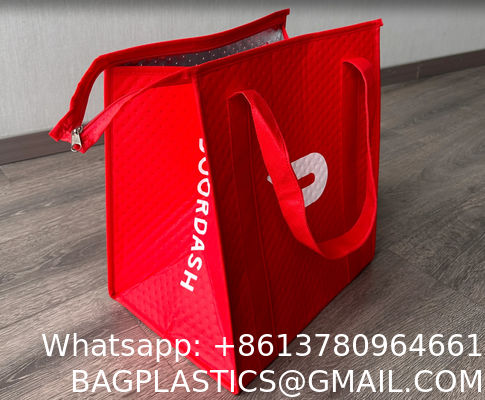 Insulate Bag Pack Take Out Custom Logo Large Freezer Heavy Duty Insulated Restaurant Heated Food Delivery Bag Extra Large