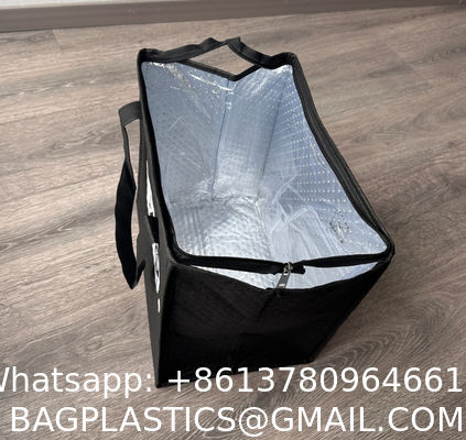 Custom Travel Camping Collapsible Reusable Large Capacity Insulated Insulate Tote Shopping Cooler Lunch Bag Bags For Grocer