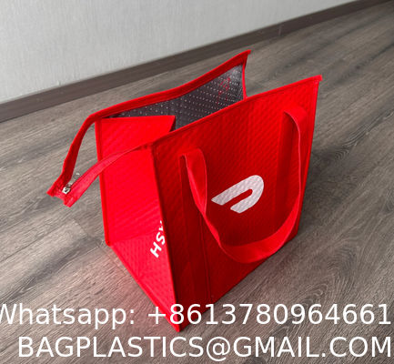 Custom Travel Camping Collapsible Reusable Large Capacity Insulated Insulate Tote Shopping Cooler Lunch Bag Bags For Grocer