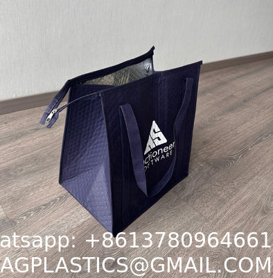 Custom Travel Camping Collapsible Reusable Large Capacity Insulated Insulate Tote Shopping Cooler Lunch Bag Bags For Grocer