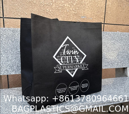 Tote Bags Custom Printed Recyclable Fabric Non Woven Shopping Bags With Logo Bolsas Ecologicas Advertising Packing Gift Use Pattern Type Letter